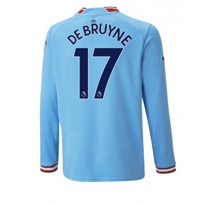 Manchester City Kevin De Bruyne #17 Hjemmedrakt 2022-23 Langermet